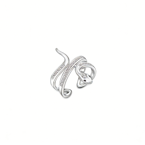 Bague Zircon Platine - Tendance - Taille 58 - Atelier Bijoux Paris