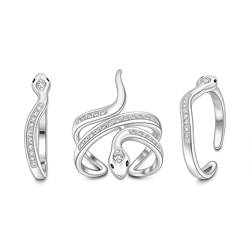 Bague Zircon Platine - Tendance - Taille 58